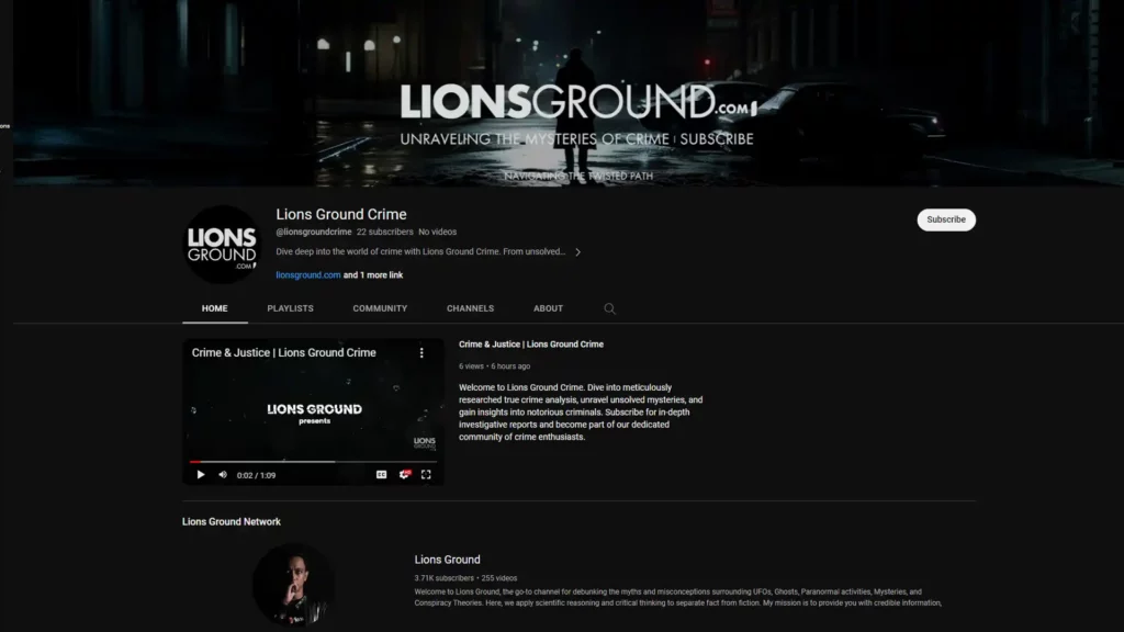 lions ground crime channel
